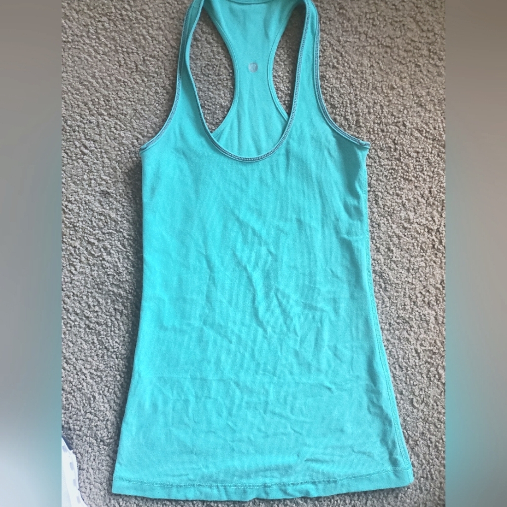 Women's Lululemon Turquoise Racerback Tank Top